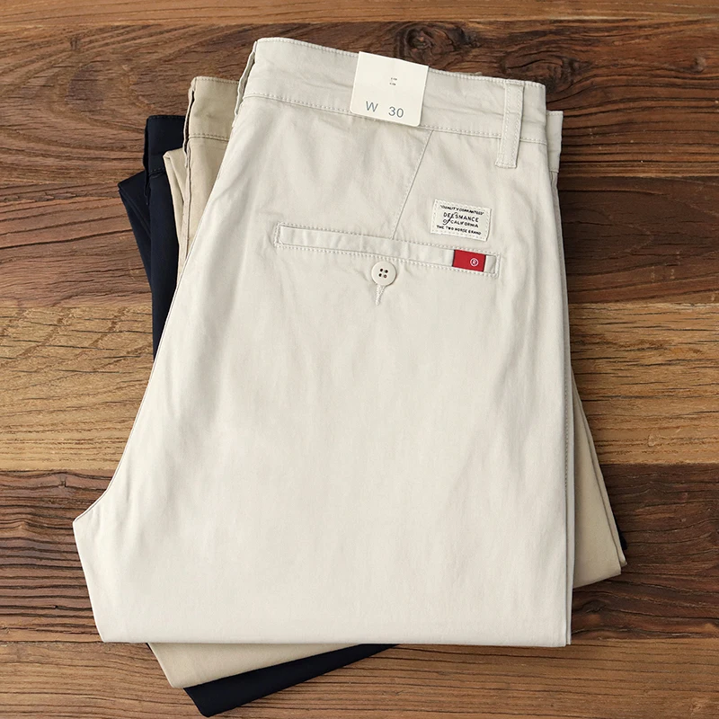 5063 #2024 летние новые американские ретро тонкие микро эластичные однотонные брюки