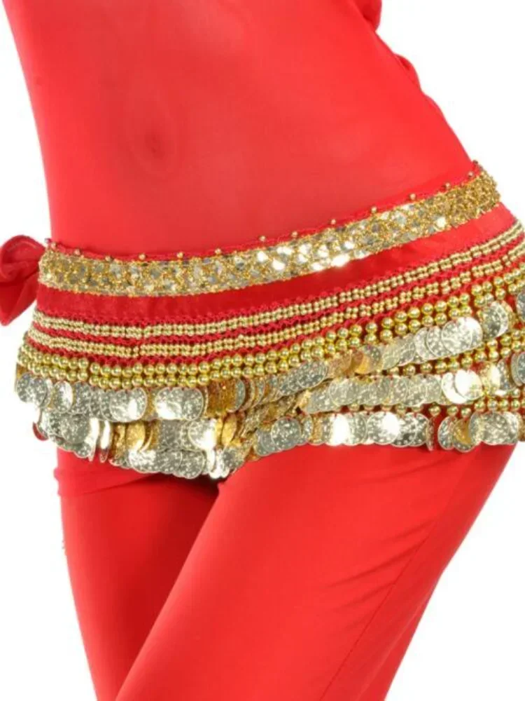 Женский ремень для танца живота черный красный белый синий розовый аксессуар 338