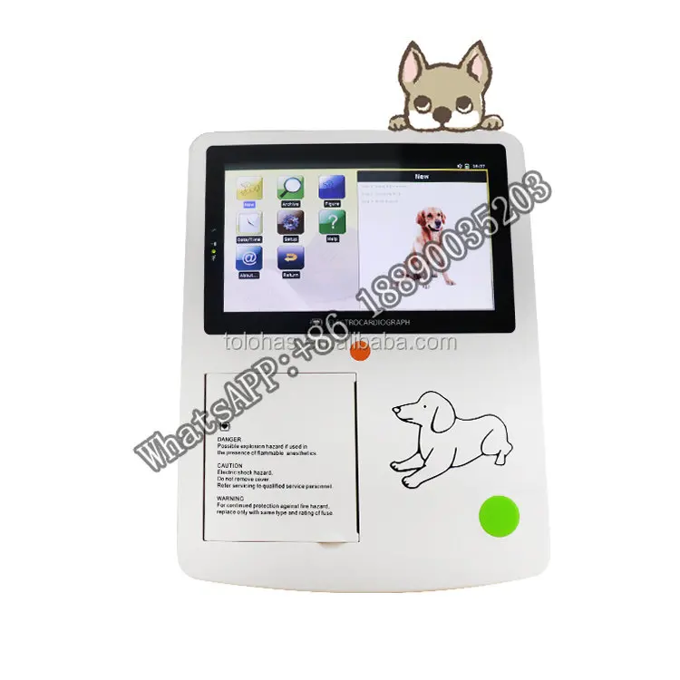 

LHA3 Digital Veterinary Electrocardiograph Machine Animal Medical Equipment Portable ECG