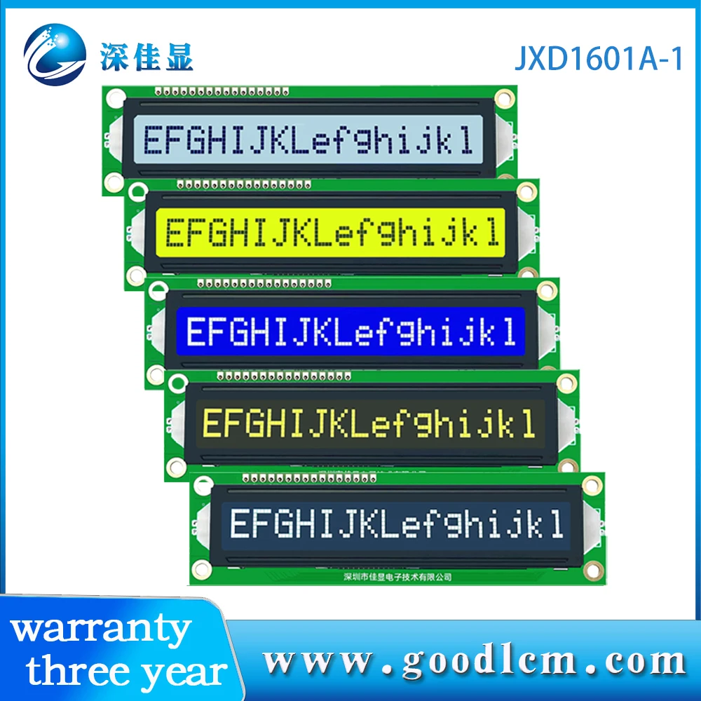 16x 1 ЖК-дисплей 16pin 1601 большой символьный ЖК-экран STN желтый синий серый FSTN белый