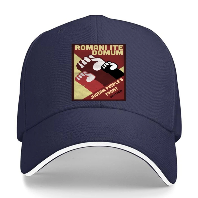 Фото Мужская бейсболка Judean People's Front Roman's Go Home Monty Romani Ite Domum Life Of Brian Tees Бейсбольная кепка из хлопка Camisas №2