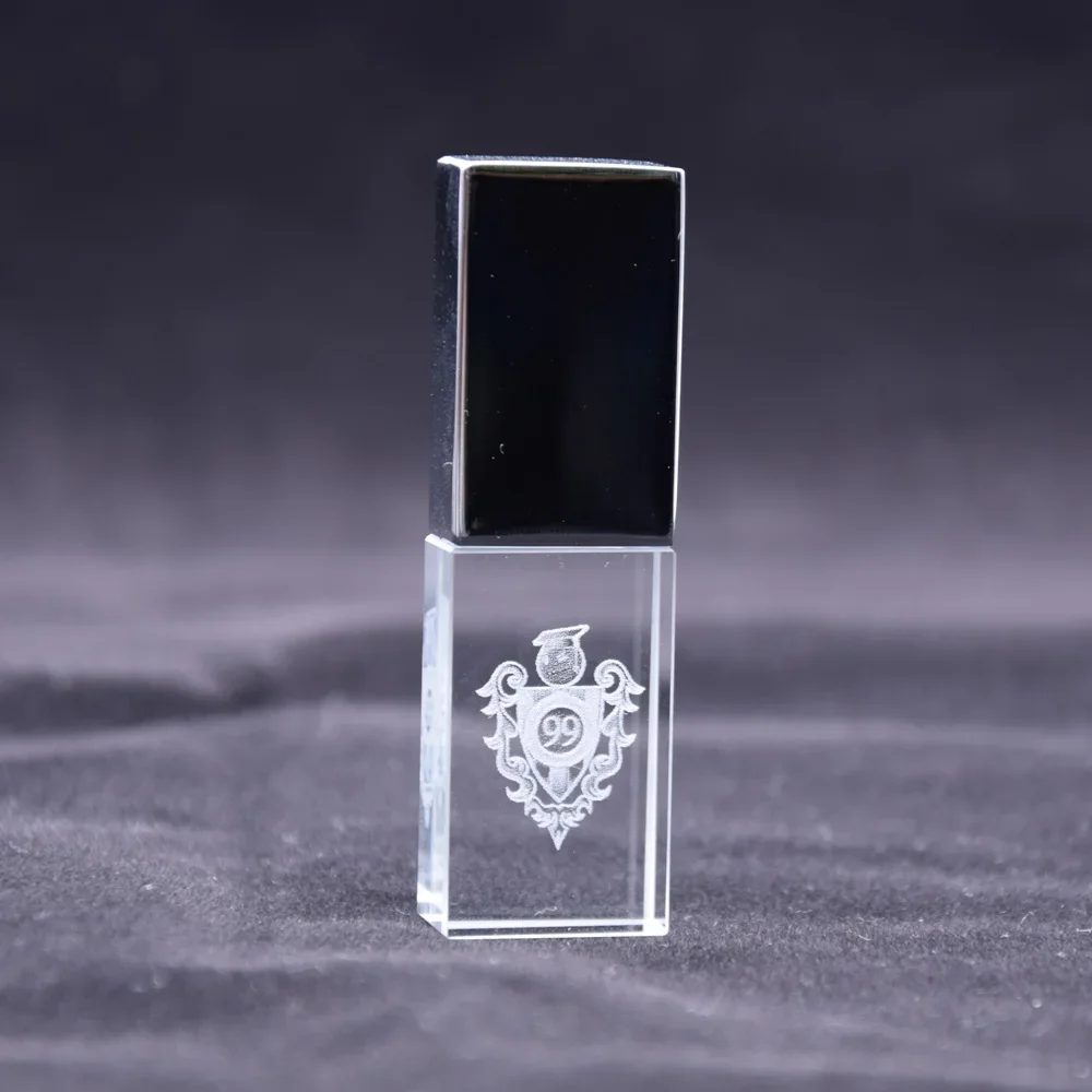 Usb-флеш-накопители прозрачные со светодиодной подсветкой usb 2 0 4-64 Гб 20 шт./партия