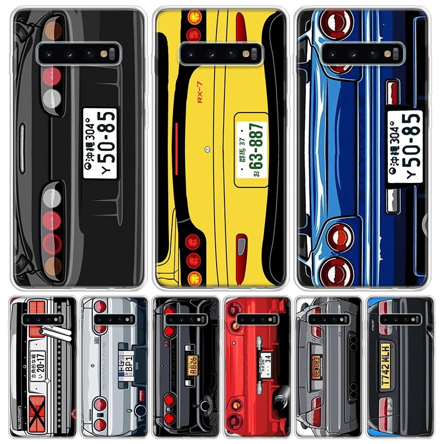 

Japan Anime Initial D Car Taillight For Samsung Galaxy S10 Plus S20 FE S21 S22 Ultra Phone Case S10E S8 S9 + S6 S7 Edge Housing
