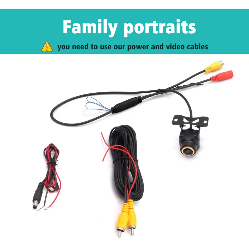 Камера заднего вида AHD 1920x1080P 180 градусов ночное видение