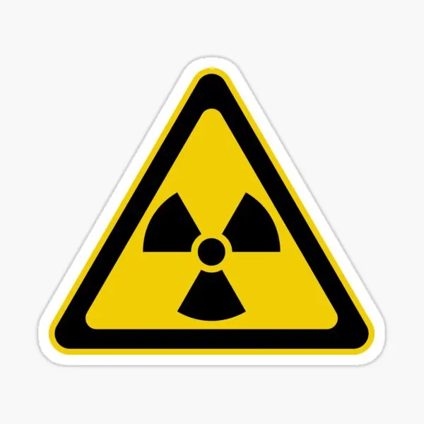 

Radioactive Symbol Warning Sign Radioa 5PCS Car Stickers for Room Fridge Cute Home Bumper Print Stickers Water Bottles