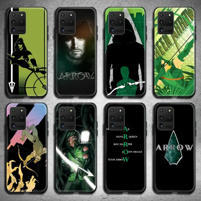 

Green Arrow Phone Case For Samsung Galaxy S22 S21 Plus Ultra S20 FE S9 plus S10 5G lite 2020