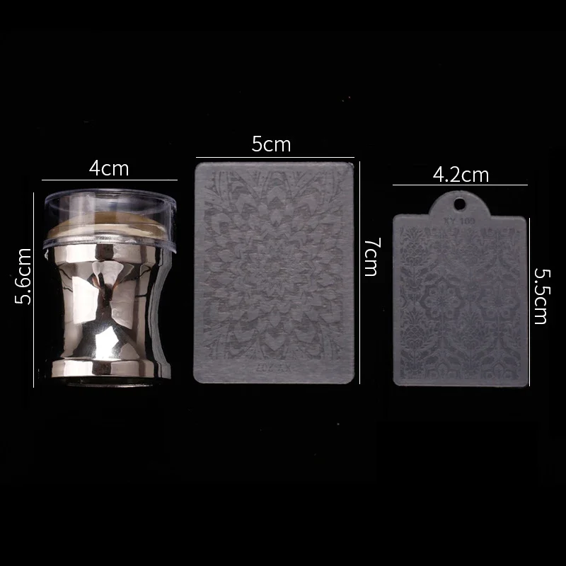 Профессиональный зеркальный стемпер для ногтей Прозрачная силиконовая головка