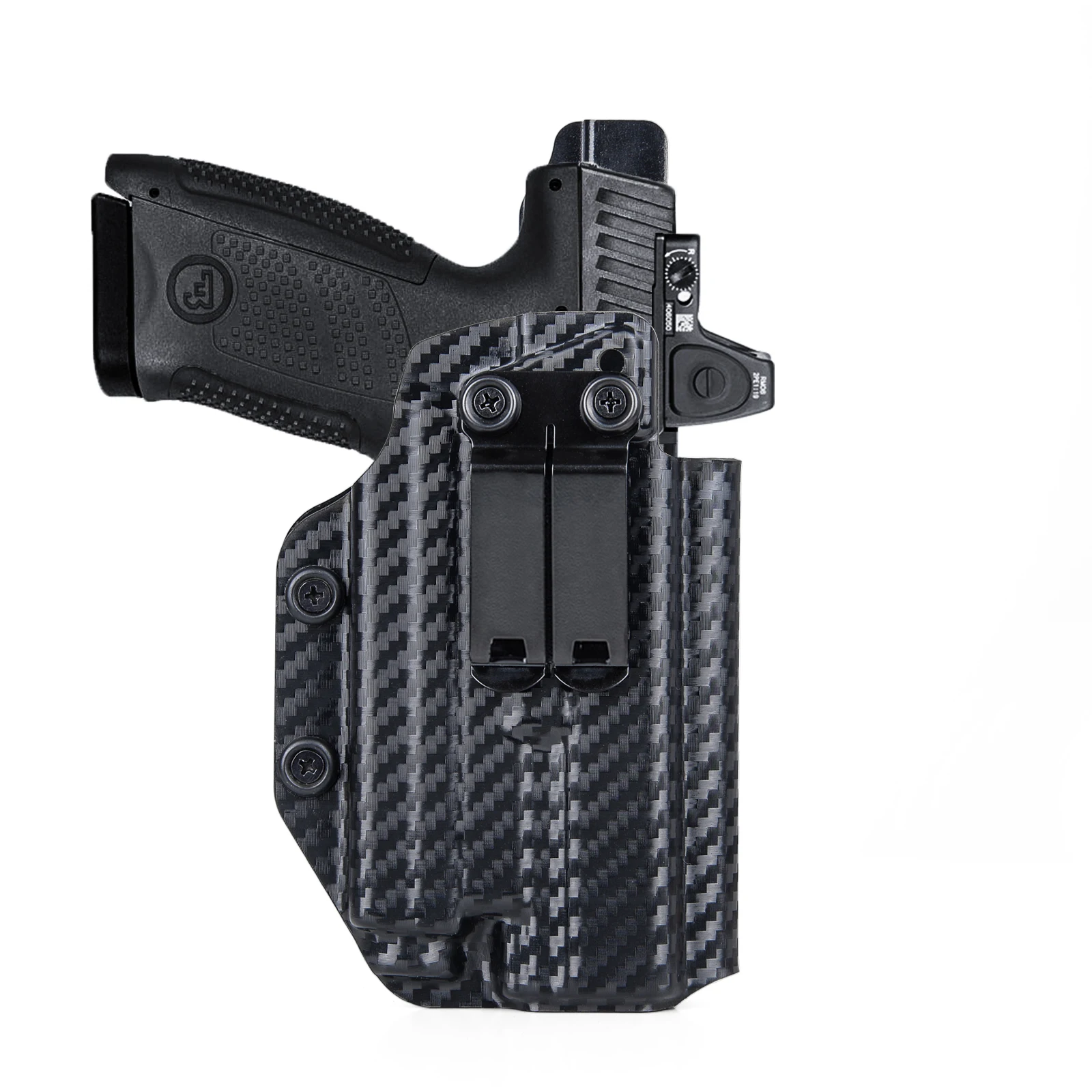 Кобура IWB Kydex для пистолета CZ P10 C F SC с фонариком Olight Baldr S Laser Light Red Dot Optics Concealed Carry