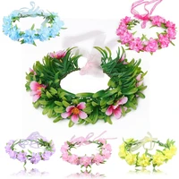 encanto flower floral girl crown wedding boho headpiece headband hair wreath headdress bohemian beach wear holiday accessories