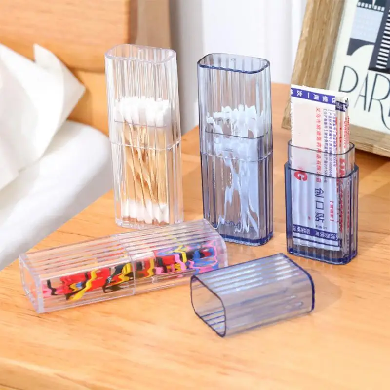 

Plastic Bathroom Small Case Swab Box Toothpaste Toothbrush Case Bathroom Accessories Travel Camping Storage Box Organizer