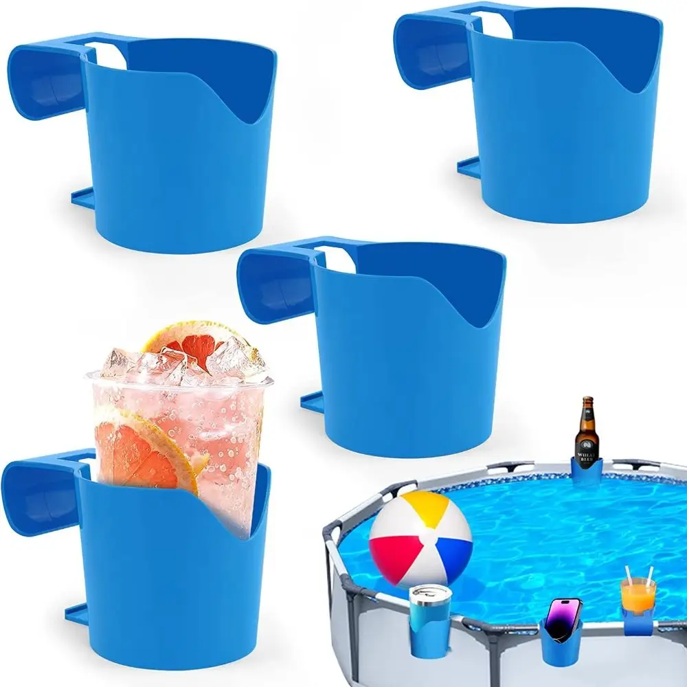 

Pool Drink Holder Swimming Pool Beer Storage Shelf Hangings Container Water Cup Poolside Cup Holders Shelf Rack