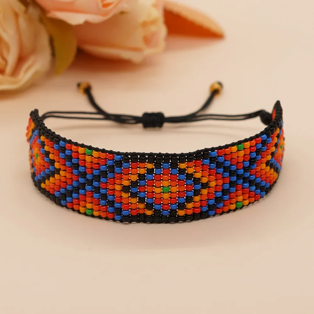 Женский браслет модный простой геометрический оригинальный ручной вязки в