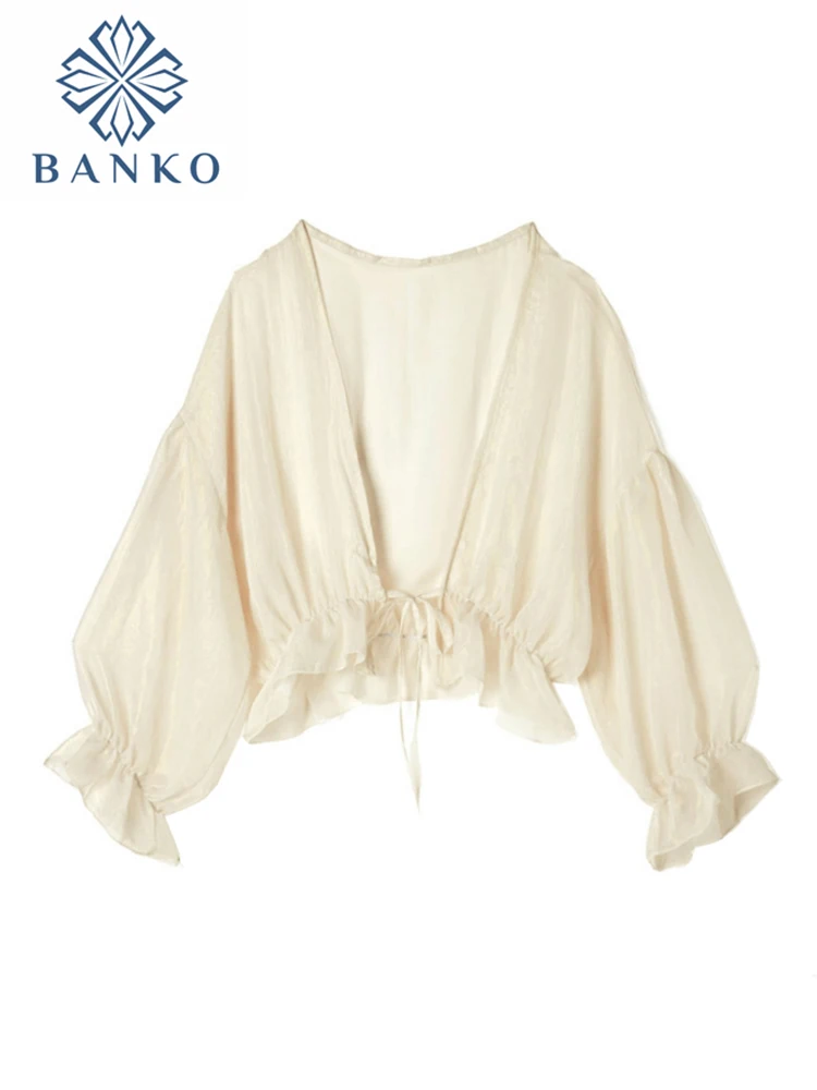 Women Thin Coat Casual Gauze Bow Summer Sun Protection Clothes Female Cardigan Shirt Clothing Tops Blouse For Woman Covers Blusa