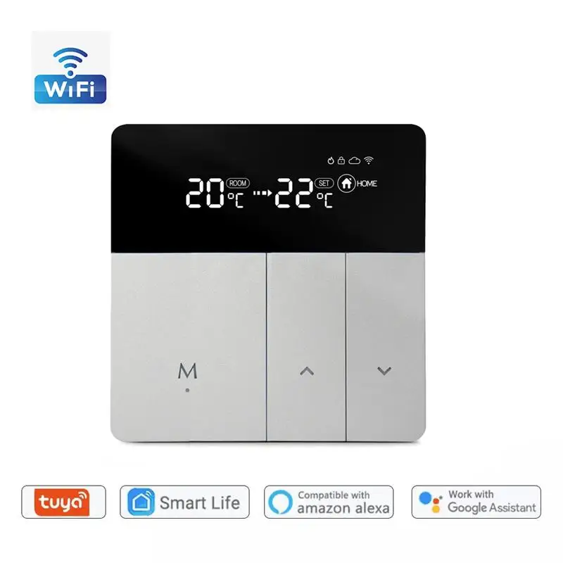 

Tuya WiFi Smart Thermostat Temperature Controller for Water/Electric floor Heating Water/Gas Boiler Works with Alexa Google Home