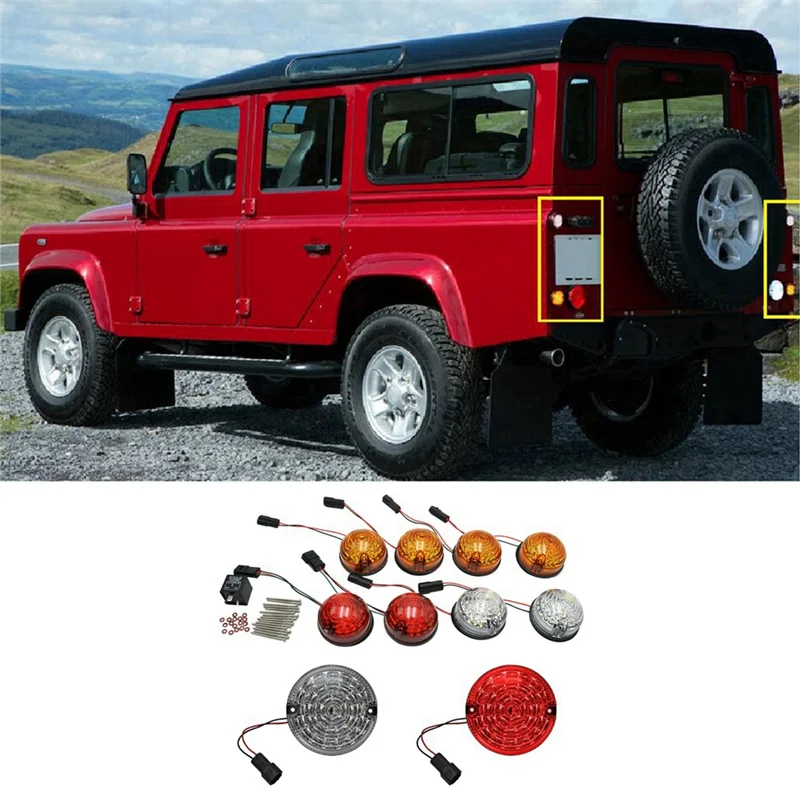 10 шт. автомобильный передний и задний сигнальный индикатор стоп-туманный фонарь