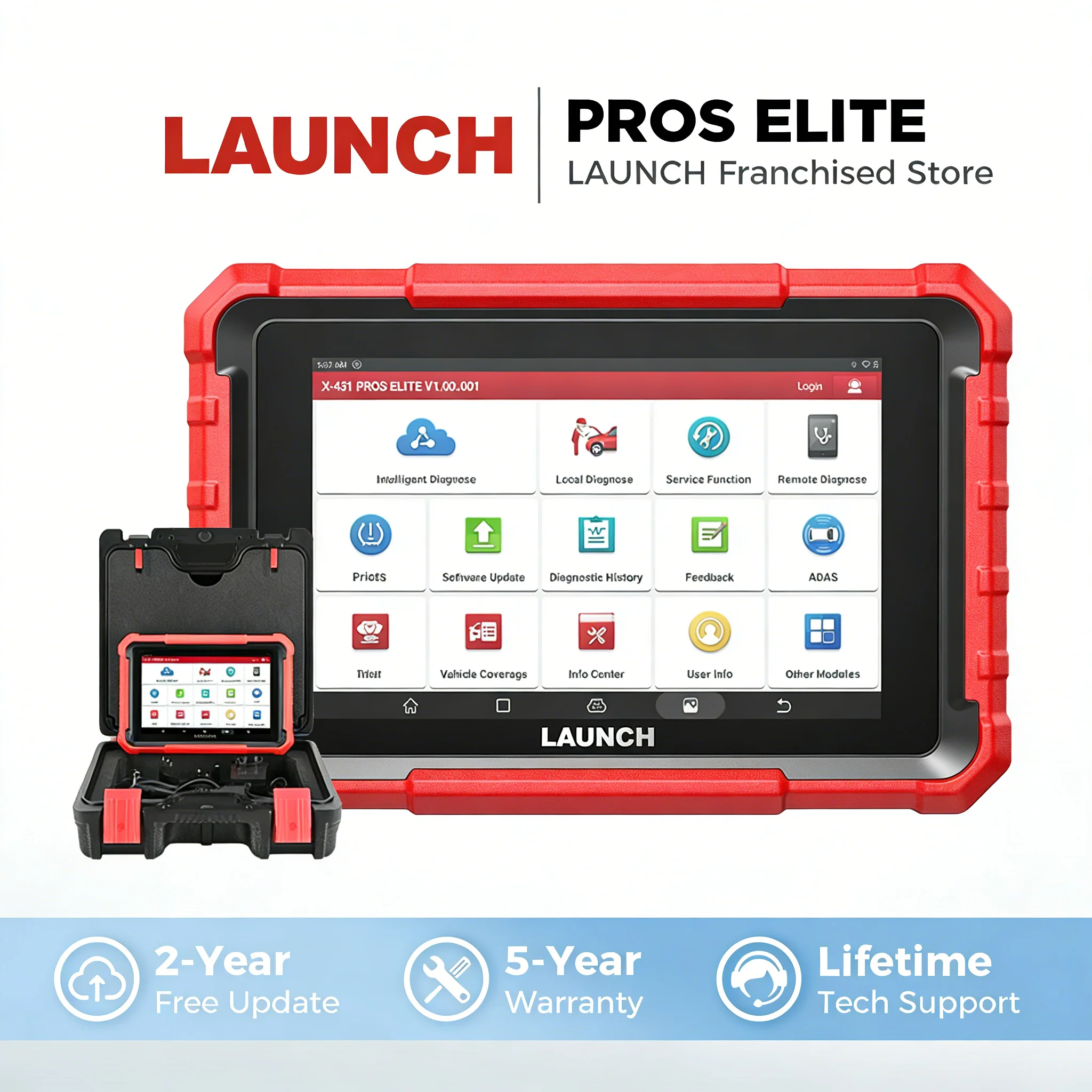 

Диагностический сканер LAUNCH X431 PROS Elite для автомобилей, профессиональный инструмент для диагностики OBD2, автосканер