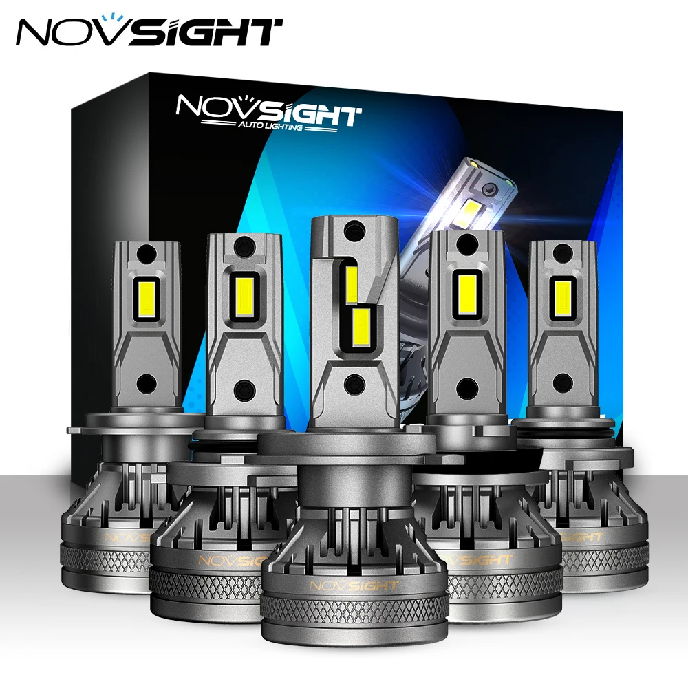 NOVSIGHT H7 Led Car Headlight Bulbs H4 H11 H8 H9 H1 H3 9004 9005 9006 9007 120W 22000LM Decoder Auto Headlamp 6500K Fog Lights
