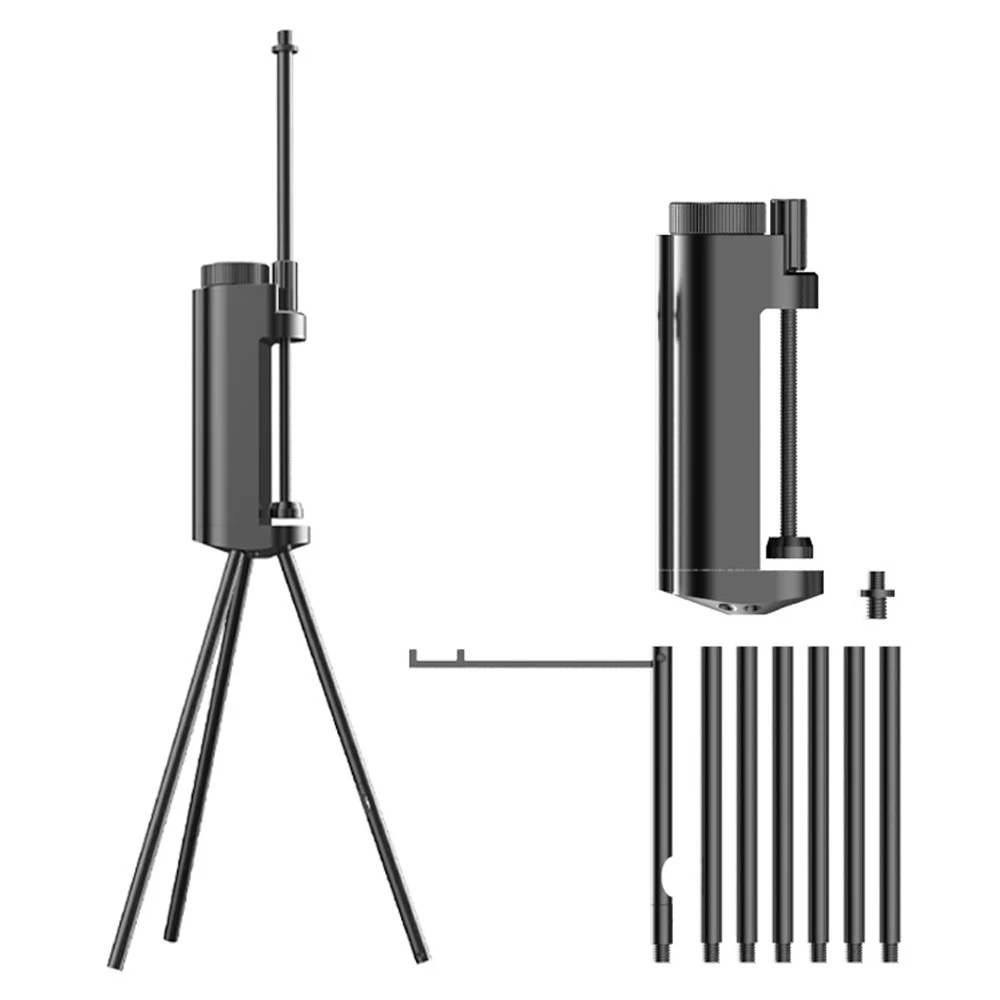 

Lightweight Camping Light Holder Foldable Lamp Stand Outdoor Portable Easy To Build Camping Lamp Holder with Tripod Lamp Rack