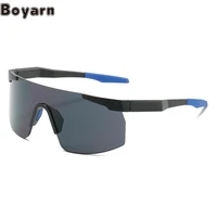 boyarn new colorful bicycle glasses mens personality trend conjoined sunglasses steampunk outdoor sports sunglasses
