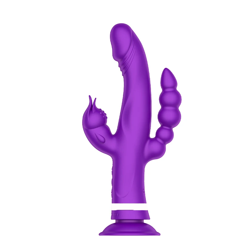 Съемная присоска для точки G Анальный 10 Вибрационный двойной моторный массажер