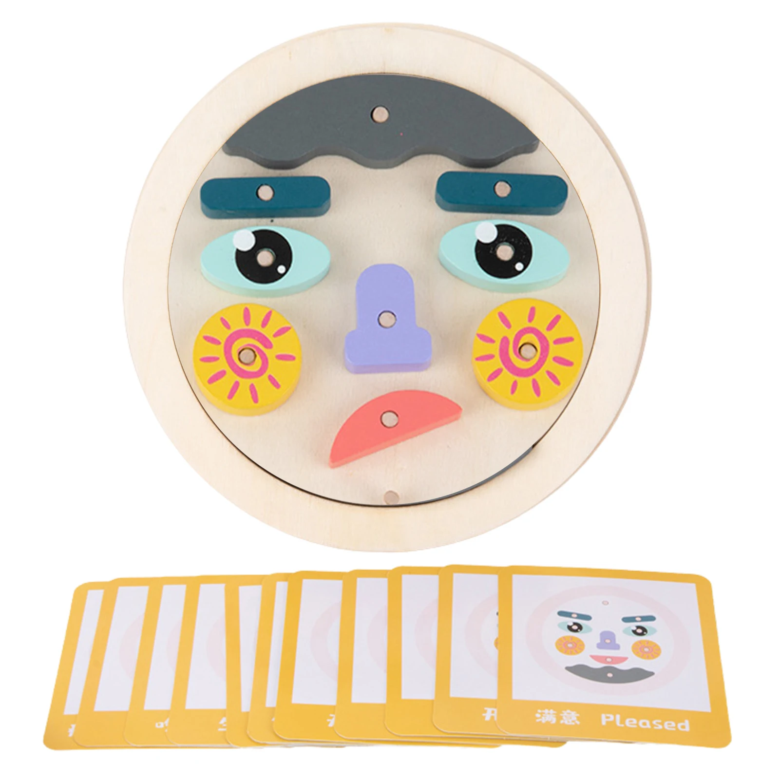 

New Personalized Face Changing Puzzle Customized Educational Wooden Puzzle Toys Creative Early Learning Gifts For Toddlers