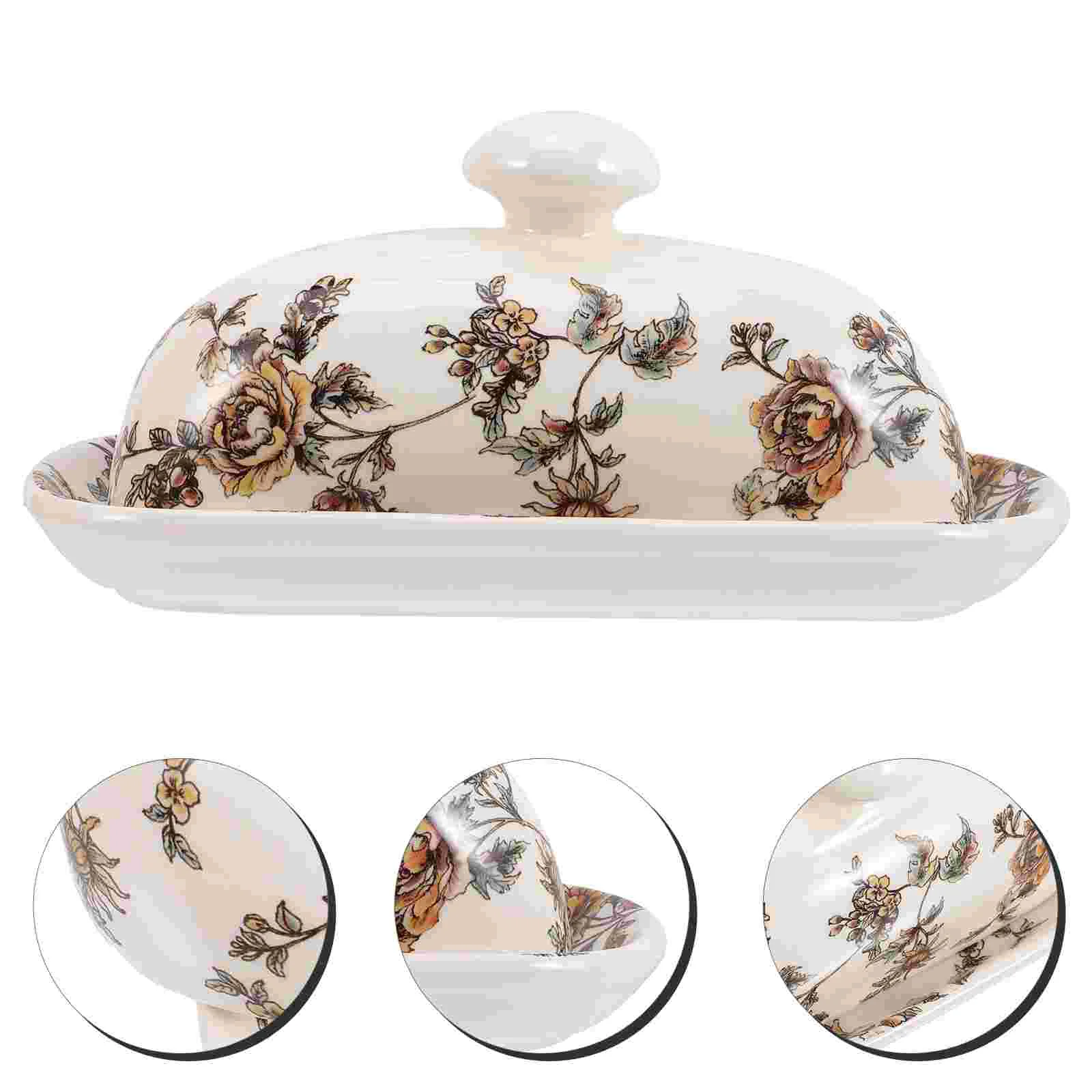 

Butter Dish Cheese Box Storage Flutter Starterkitchen Household Holderlid Container