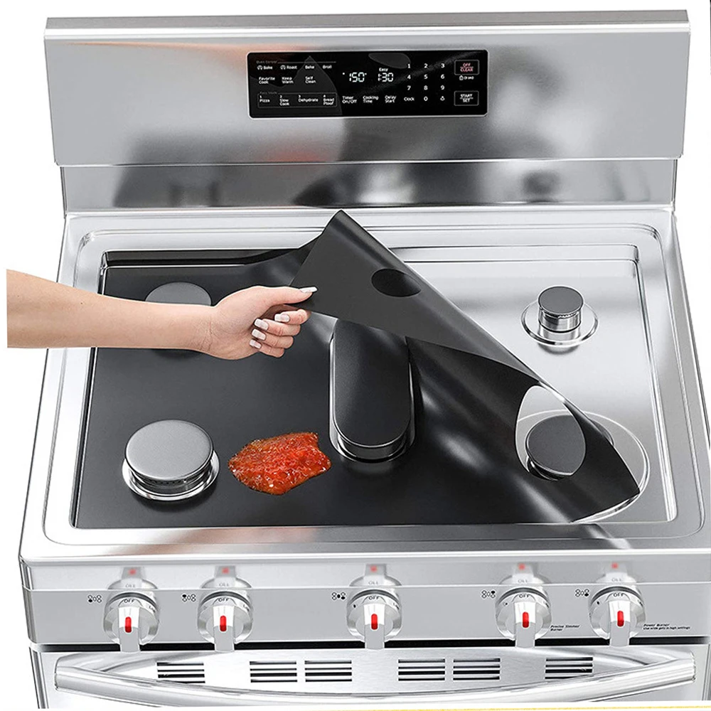 

1PC Stove Protector Cover Liner Gas Stove 5-Hole Anti-Oil Pad Stovetop Protector Kitchen Accessories Mat Cooker Covers 42x62cm