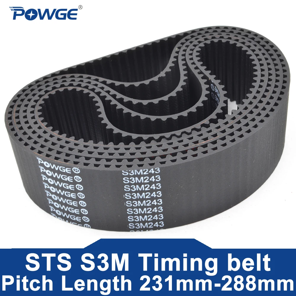 

Ремень ГРМ POWGE STD S3M Lp = 231 234 237 240 243 246 249 252 255 258 261 264 267 270 273 276 279 282 285 288 ширина 6-25 мм Резина