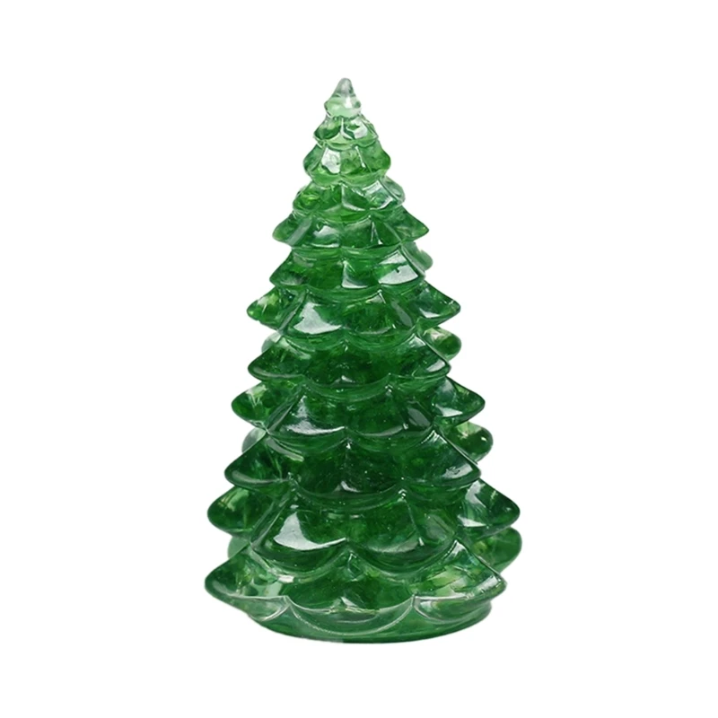 

Mini Christmas Tree Figurine Decorative Small Sculpture Ornament Decor for Christmas New Year Birthday Festival Decor