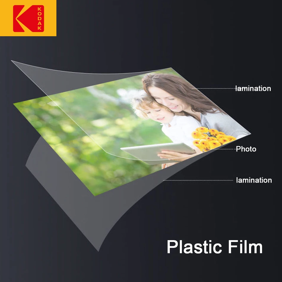 100PCS/lot Plastic Clear Shrinky Film For Photo/Files/Card/Picture Lamination Roll Films Kodak Plastic Film