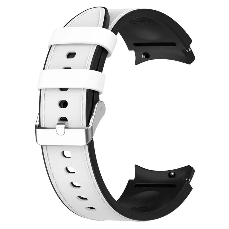 

New Silicone Strap For Samsung Galaxy Watch5 Silver Buckle Strap
