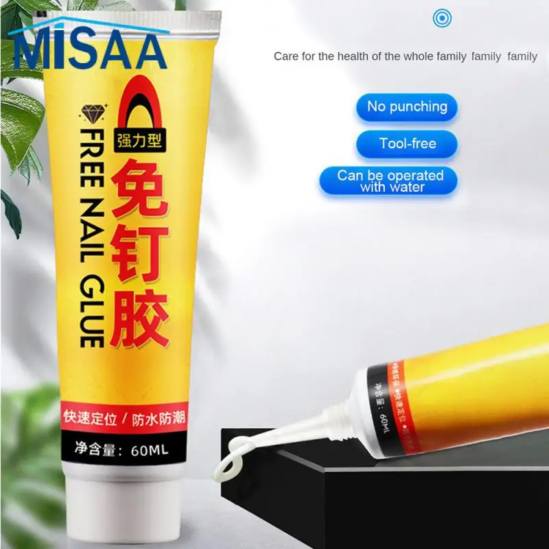 

Non-toxic Transparent Glue No Punching Do Not Take Off Odorless Tile Adhesive Moisture-proof Firm Strong Adhesion Nail Free Glue