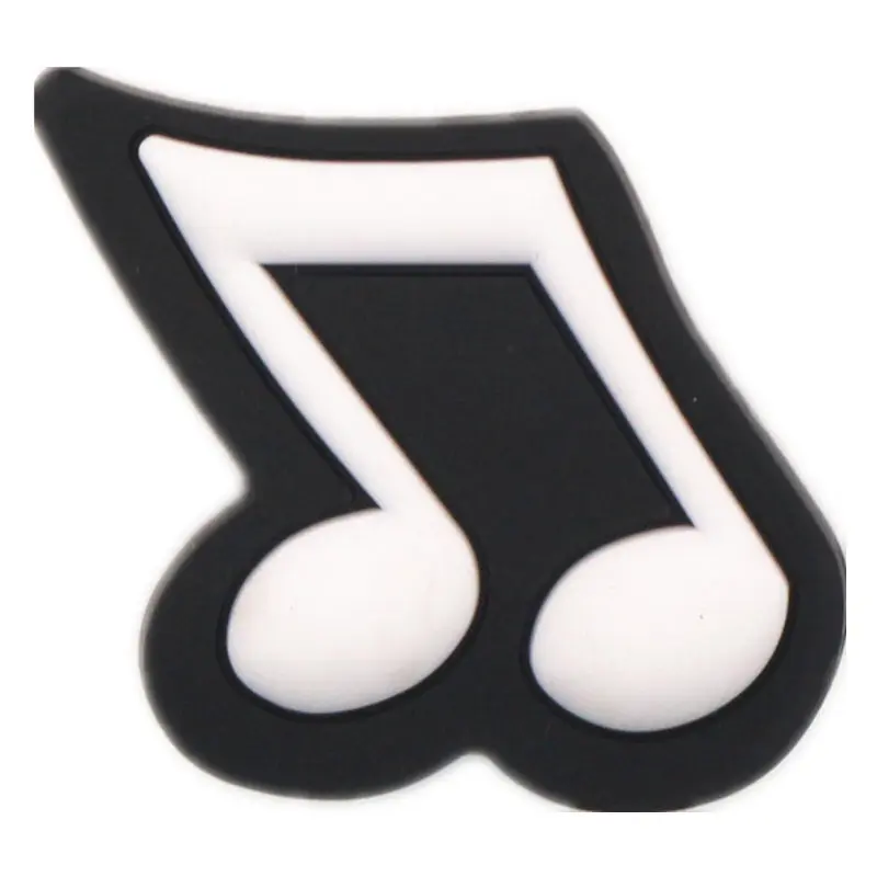 1pcs PVC Shoe Croc Charms Accessories Piano Music Notes Guitar Waves Shoe Decorations for Crocse Bracelet Kids Gifts ZJ09LI3
