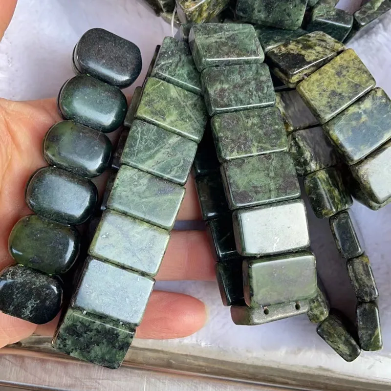 

Natural Green Jade Bracelet Wide Bangle Men Women Fine Jewelry Genuine Chinese Medicine King Stone Magnetic Health Jade Bracelet