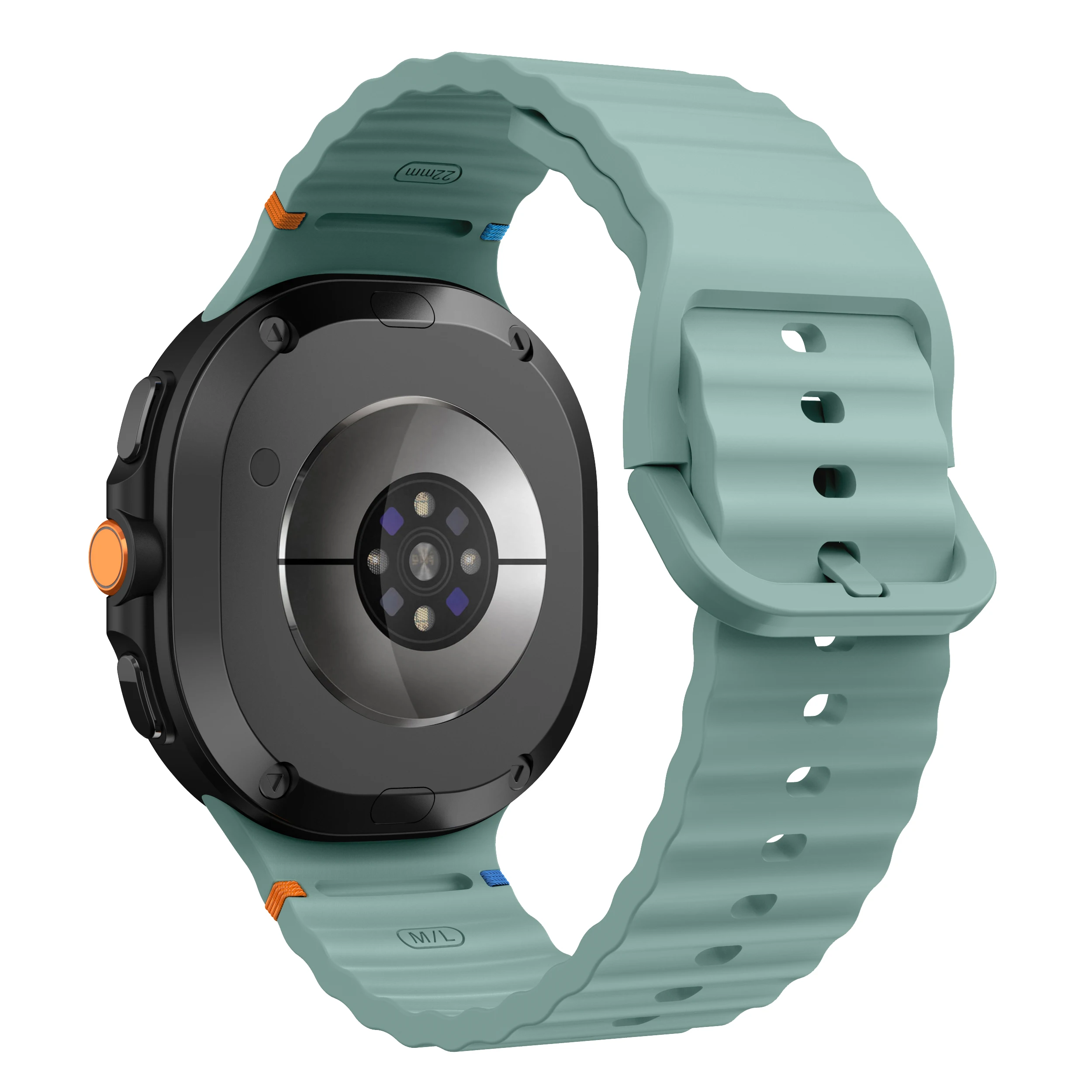 Фото Оригинальный ремешок для Samsung Galaxy Watch 8, ремешок 44 мм, 40 мм, спортивный силиконовый браслет без зазоров, correa Galaxy Watch8 8, классические ремешки №3