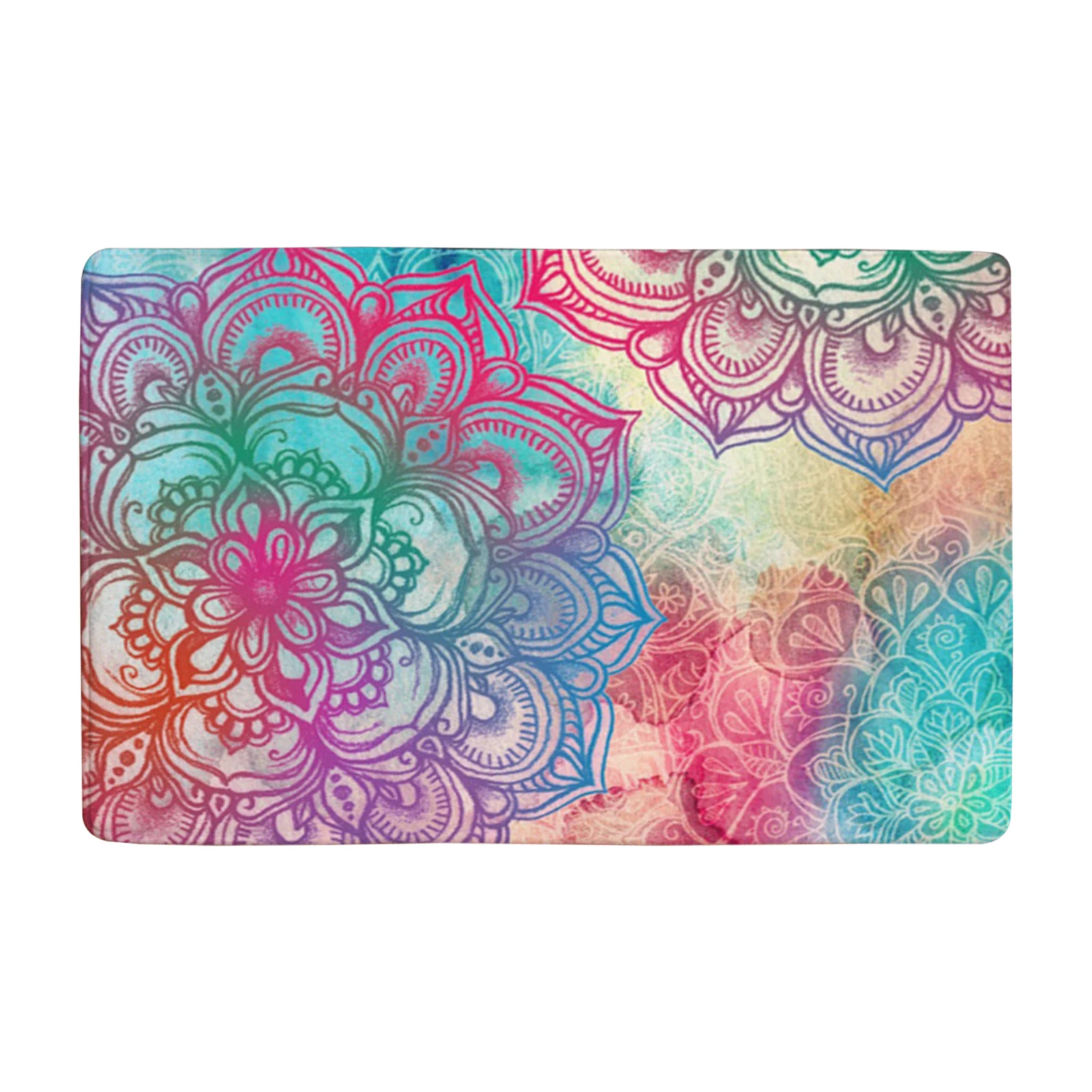 

Моющийся коврик для прихожей, ванной, сада, комнат, улицы, супер впитывающий, цветочный принт, винтажный кухонный дверной коврик, домашний де...