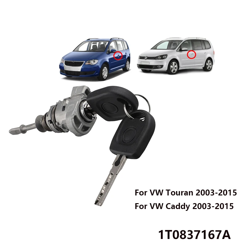 

1T0837167A дверной замок с цилиндром, передний левый замок для VW Caddy III VW Touran 2003-2015