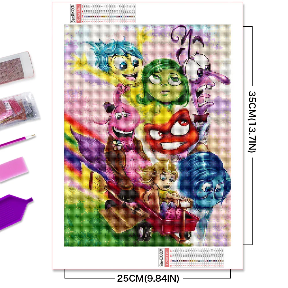 Алмазная Мозаика Диснея Полноразмерный Набор Для Рисования С Радостью Вышивкой