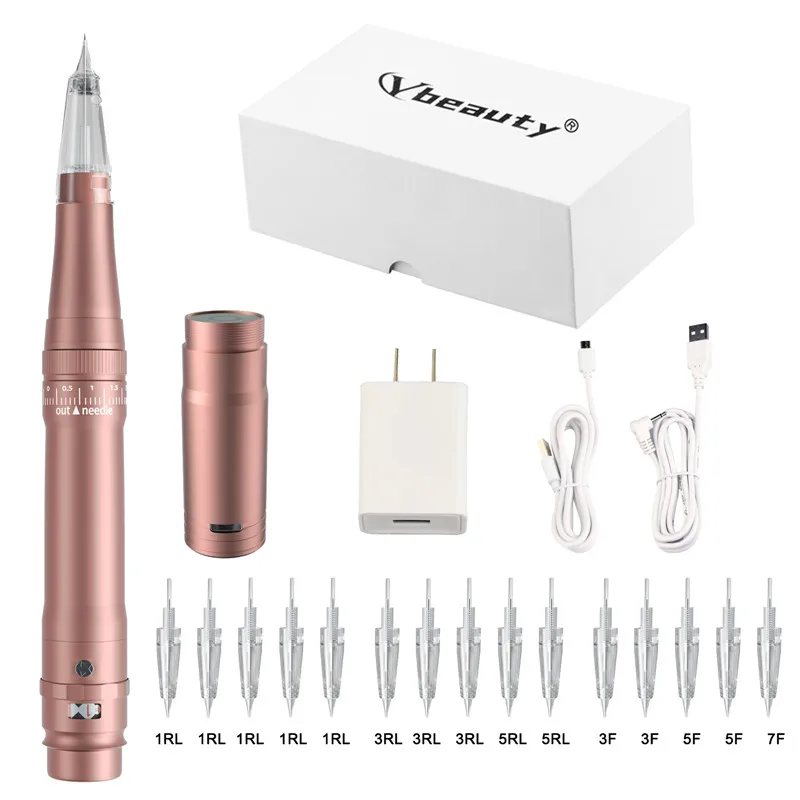 

Wireless Permanent Make-up Machine Pen Professional Eyebrows Lip Tattoo Machine Microblading DIY Machine With Cartridge Needle