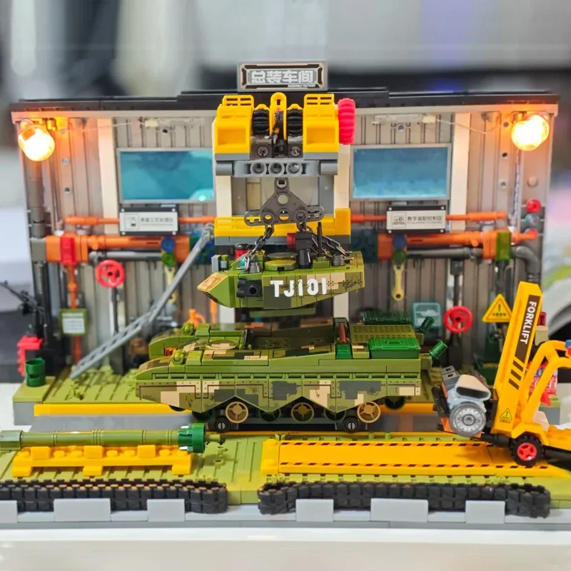 Военный танк в сборе заводские строительные блоки сборка танков WW2 модель