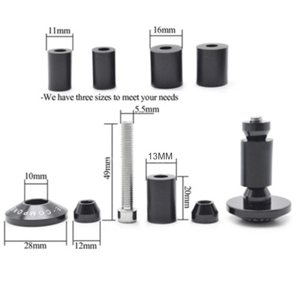 

Cycling Handlebar End Plugs MTB Parts Protection Riding Road Supplies 1 Pair Aluminum Alloy Bike Bicycle Cap Accessories