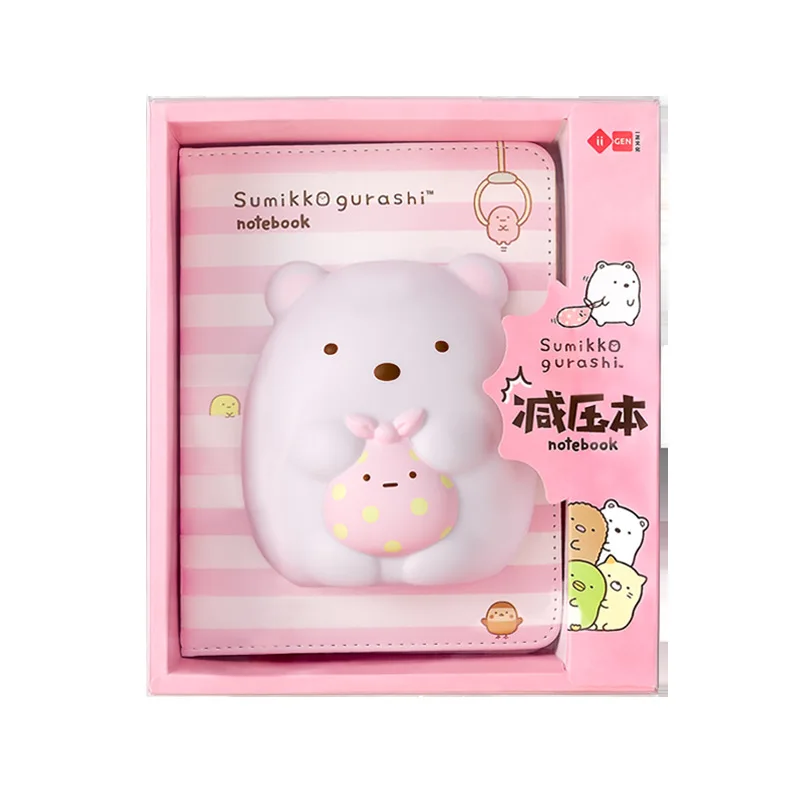 

Супер милый блокнот Sumikko Gurashi для декомпрессии PU с медленным восстановлением, творческий ежедневник, книжка, кавайные товары