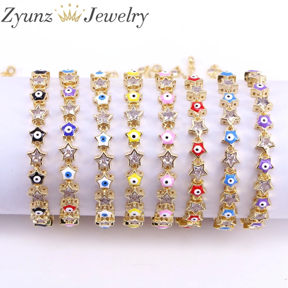 

5PCS, Bohemian Colorful Turkish Eyes Bracelet & Bangle Party For Women Classic Jewelry Gift
