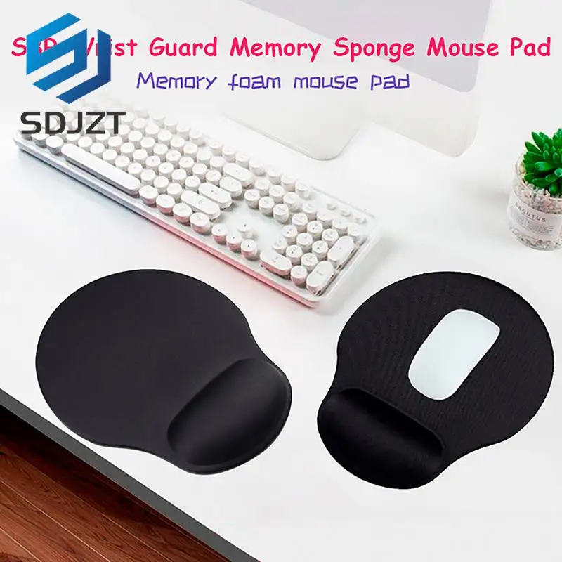 

Black Mouse Pad With Wrist Rest Pad Anti-Slip Gaming Mousepad Mice Mat PC Laptops Keyboard Accessories