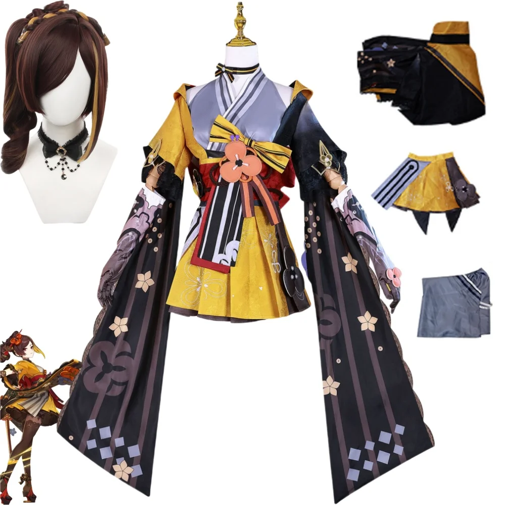 Костюмы для косплея Chiori Game Genshin Impact Cospaly топы и юбки комикс ролевые костюмы женщин