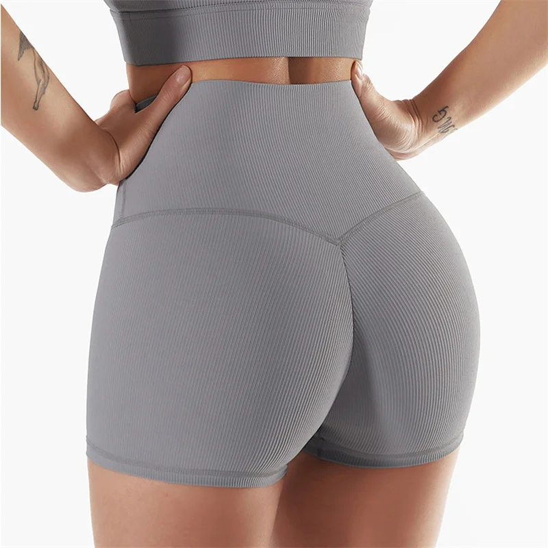 Шорты женские спортивные с завышенной талией и верблюжьим носком 3 дюйма |