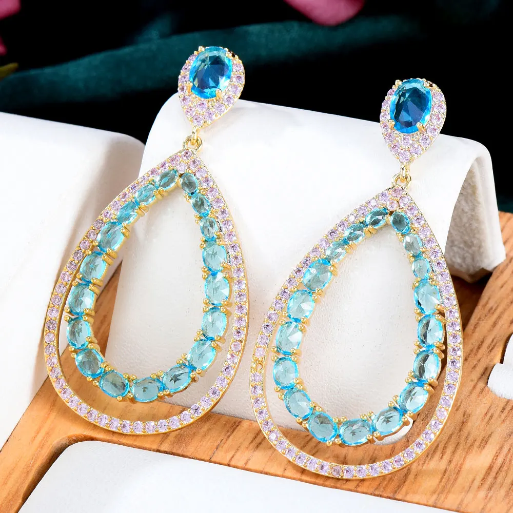 GODKI новые роскошные африканские серьги с жемчужными листьями для женщин