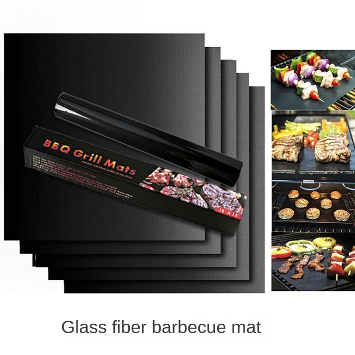 

Non-stick BBQ Grill Mat 40*33cm Baking Mat BBQ Tools Cooking Grilling Sheet Heat Resistance Easily Cleaned Kitchen Tools