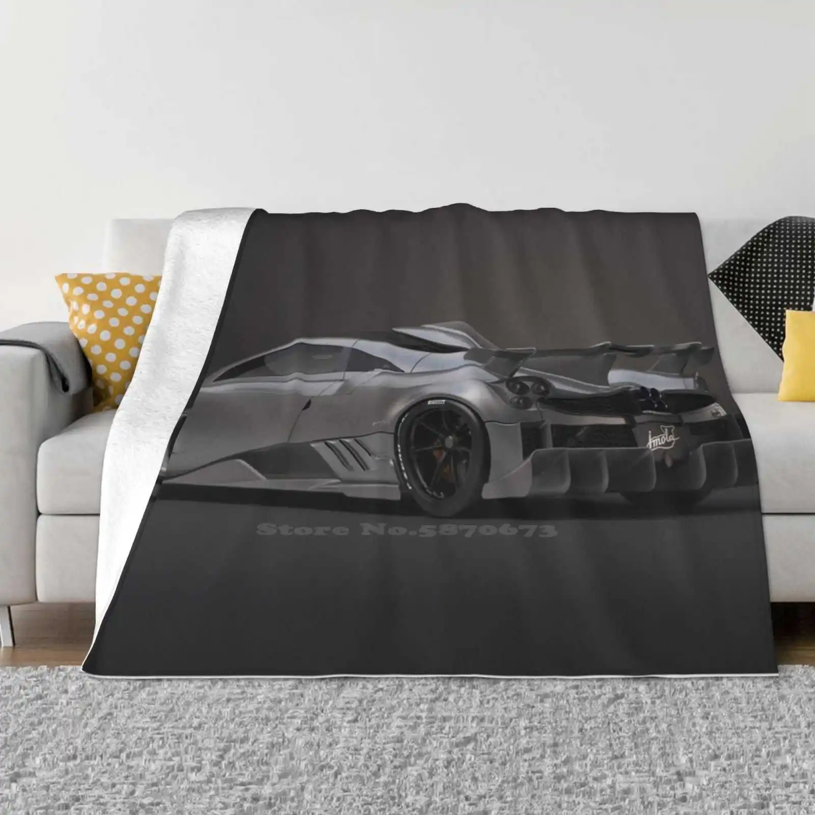 

Pagani Imola 2020 Soft Warm Throw Blanket Pagani Imola 2020