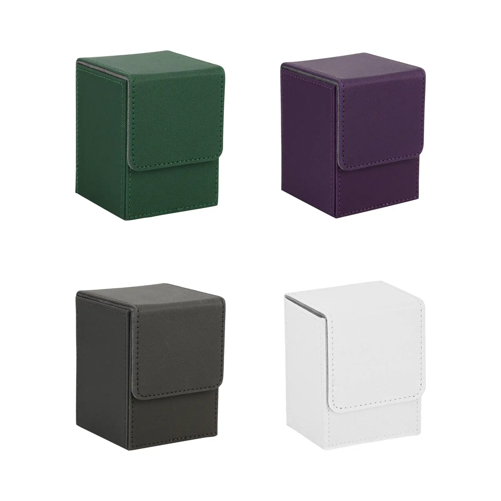 

PU Leather Card Deck Storage Box Organizer Card Box Card Protective Sleeves Card Holder Card Storage Case for Trading Card Game